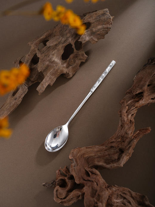 子佩集【福缘相逢】银S999摆件【YH006600016-1】餐具鱼莲&福勺子2601 商品图6