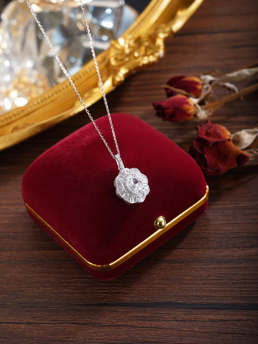 子佩集【芳华生香】银S925套链【YL-8129101】项链时尚花朵钻2601 商品图4