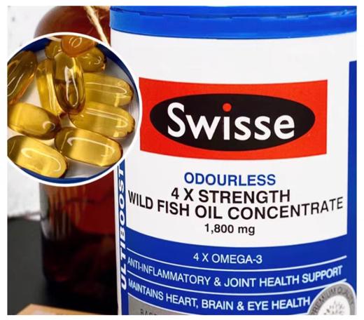 斯维诗swisse鱼油4倍DHA深海鱼油软胶囊60粒 商品图1