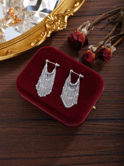 子佩集【光华织梦】银S925耳环【FYE-0572101R】时尚流苏2601 商品图2