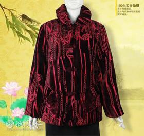 【特价清仓】唐装棉袄女秋冬中老年妈妈,奶奶保暖丝绒外套11278