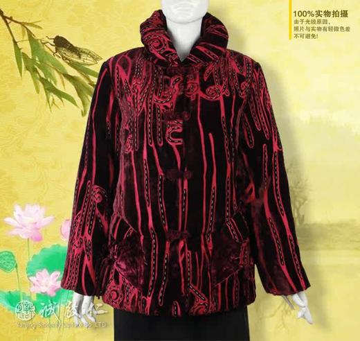 【特价清仓】唐装棉袄女秋冬中老年妈妈,奶奶保暖丝绒外套11278 商品图0