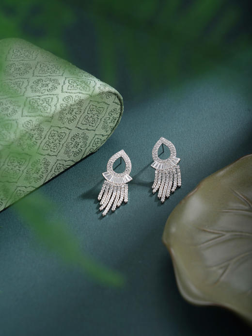 子佩集【明媚之光】银S925耳环【YK01360AA01】时尚孔雀流苏2601 商品图4