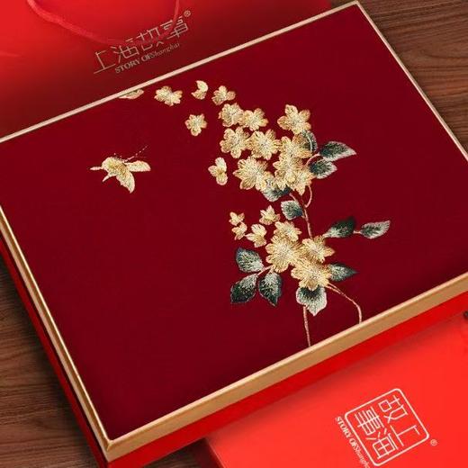 上海故事刺绣羊毛披肩围巾冬季围脖新款长辈妈妈礼盒生日礼物 商品图4