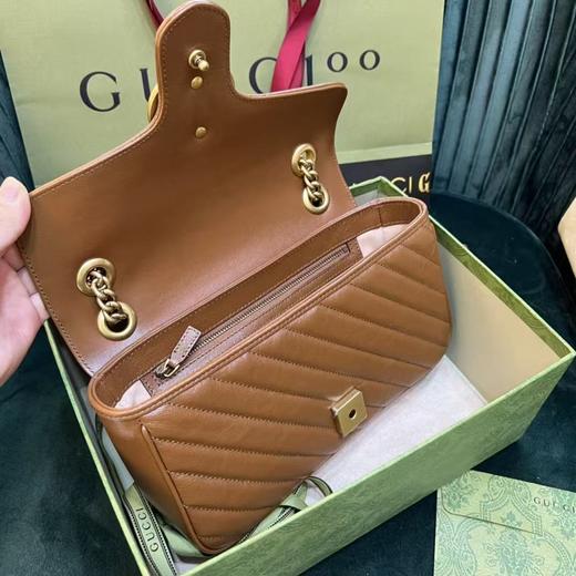 古驰 𝙢𝙖𝙧𝙢𝙤𝙣𝙩中号经典款 马蒙 焦糖色（LZ） 商品图5