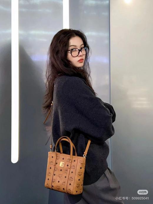 F020129迷你菜篮子包购物包干邑色女生通勤百搭包 商品图1