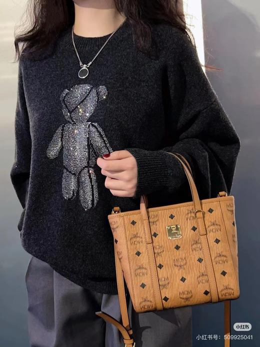 F020129迷你菜篮子包购物包干邑色女生通勤百搭包 商品图3