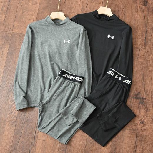 UA安德玛舒绒半高领保暖内衣套装强势来袭, 适合男士打底健身内穿百搭款式！ 商品图1