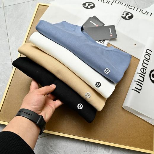 LULU春秋季款柔软长袖衫男女基础款长袖T恤 商品图1