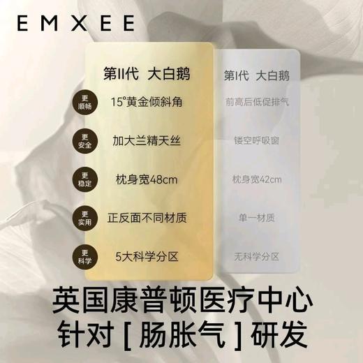 嫚熙大白鹅排气枕1个0-1岁婴儿防肠胀气安抚枕新生儿宝宝抱搂趴睡觉神器 商品图2