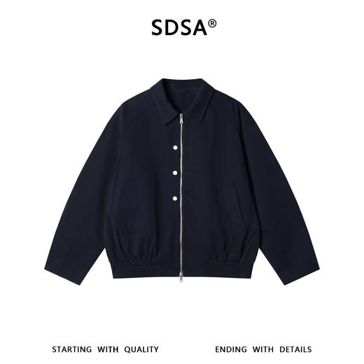SDSA男装2026新款高贵轻奢韩系简约纯色拉链翻领夹克外套百搭宽松 商品图0