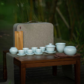 上古茶艺教学组/功夫茶具陶瓷旅行茶具组盖碗组