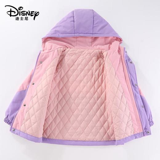 迪士尼儿童户外冲锋衣中大童亲子款加厚连帽夹棉外套三合一外套 商品图3