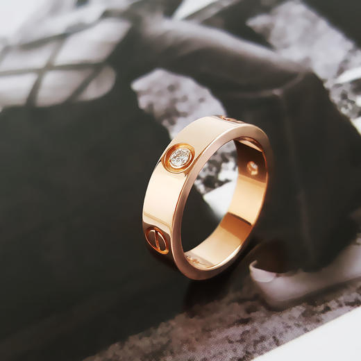 【95新】Cartier卡地亚LOVE系列B4087560玫瑰金宽版三钻LOVE戒指60号中性款260126AK17 商品图4