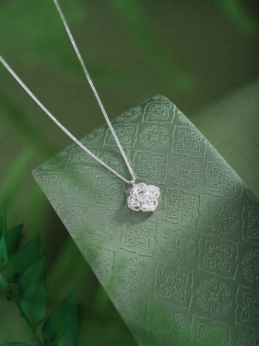 子佩集【四叶凌霜】银S925套链【YL-7490101】项链时尚四叶草2601 商品图6