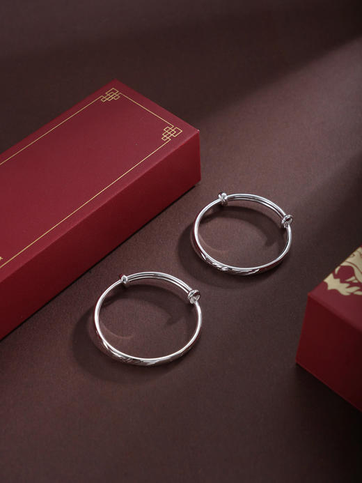 子佩集【瑞凤呈祥】银S9999童镯【TB0240830】儿童凤凰2601 商品图6