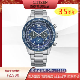 西铁城FF系列潮流钢带光动能男表CA4554-84L