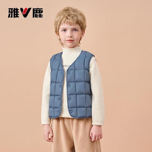 V/雅鹿儿童马甲男童女童棉背心2025秋冬薄款内搭宝宝外穿保暖坎肩 商品图3