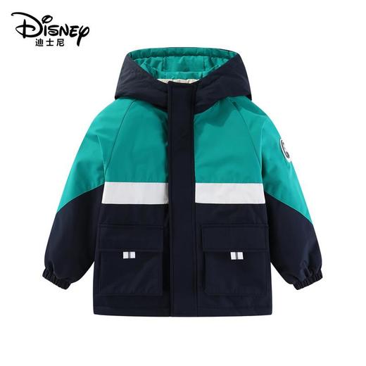 迪士尼儿童户外冲锋衣中大童亲子款加厚连帽夹棉外套三合一外套 商品图2