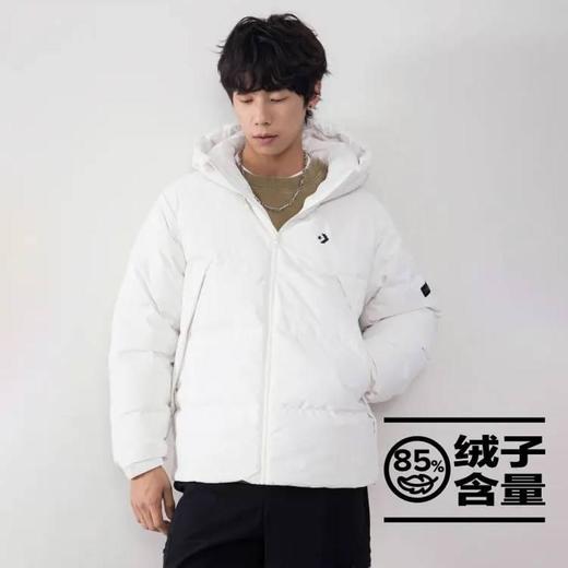 【春上新】【5折】7楼CONVERSE匡威 白色男款羽绒服MCJ116-W2Y吊牌价1499元折后价749 商品图0