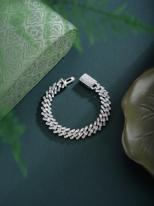子佩集【光溯流连】银S925手链【SL200011B】时尚排钻2601 商品图3