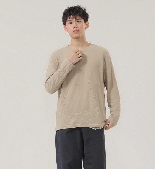 佐丹奴男装秋冬新款男士纯色纯棉圆领打底衫13025861 商品图2