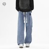 F020118新款四色重工水洗复古工装洗旧牛仔裤 商品缩略图2
