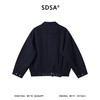 SDSA男装2026新款高贵轻奢韩系简约纯色拉链翻领夹克外套百搭宽松 商品缩略图4