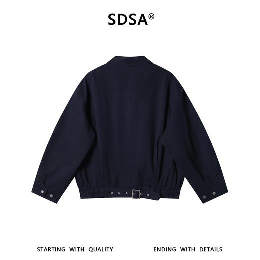 SDSA男装2026新款高贵轻奢韩系简约纯色拉链翻领夹克外套百搭宽松 商品图4