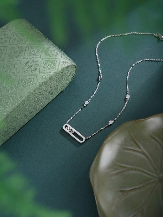 子佩集【曦光破晓】银S925套链【FYL-2025101】项链时尚点钻可移动2601 商品图5