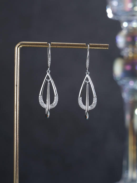 子佩集【佳姿舞韵】银S925耳环【YEH-2445101Q】时尚水滴双层2601 商品图3