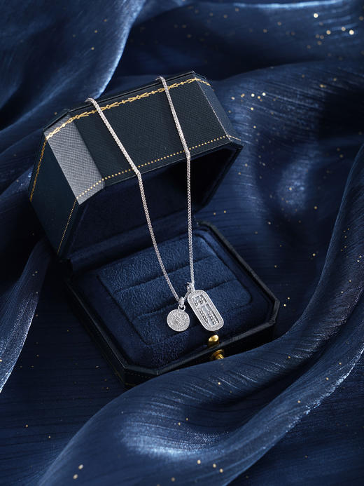 子佩集【玄机胜算】银S925套链【FYL-2060】项链时尚方圆算盘2601 商品图2