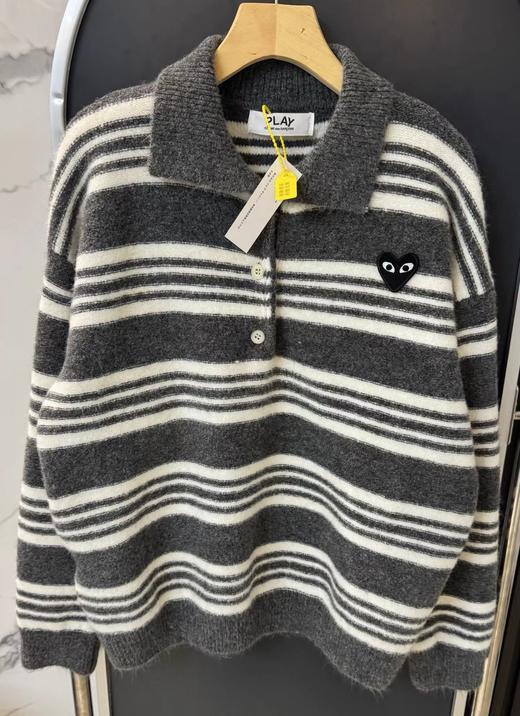 F020122秋冬日常穿搭温柔松弛polo领针织毛衣 商品图12