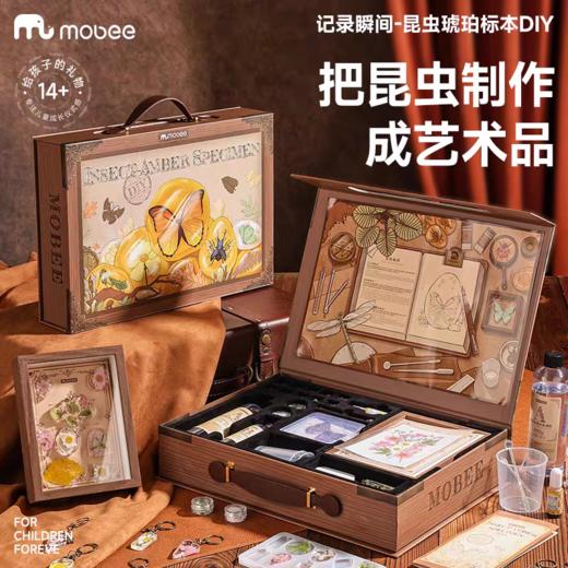 mobee昆虫琥珀标本diy制作材料工具儿童科学实验套装手工玩具礼物 商品图0