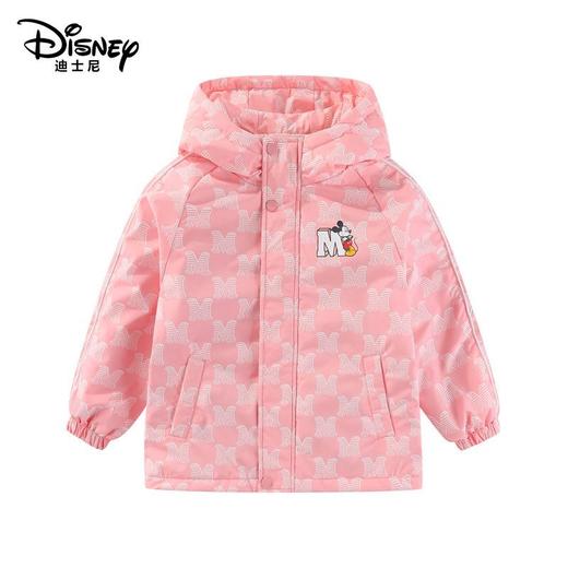迪士尼儿童户外冲锋衣中大童亲子款加厚连帽夹棉外套三合一外套 商品图3