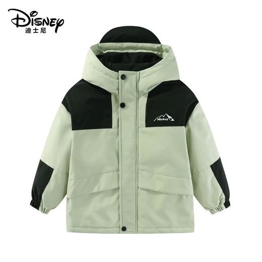 迪士尼儿童户外冲锋衣中大童亲子款加厚连帽夹棉外套三合一外套 商品图2