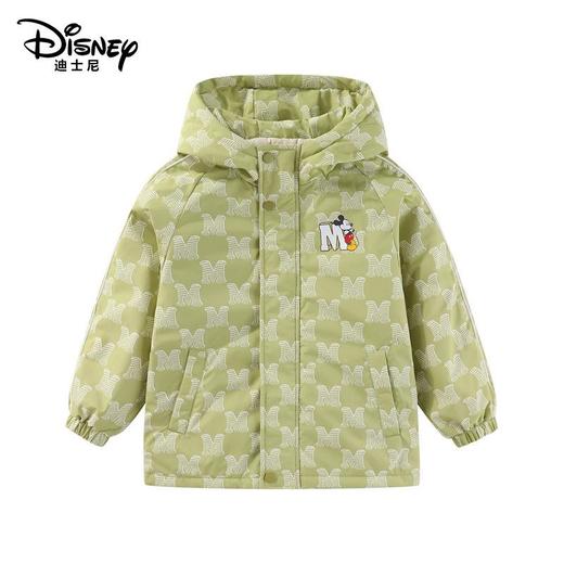 迪士尼儿童户外冲锋衣中大童亲子款加厚连帽夹棉外套三合一外套 商品图2