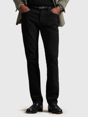 R.L 26春季新款 棉弹 黑色小直筒牛仔长裤 NZK258