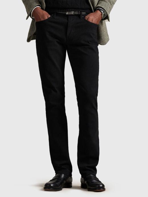 R.L 26春季新款 棉弹 黑色小直筒牛仔长裤 NZK258 商品图0