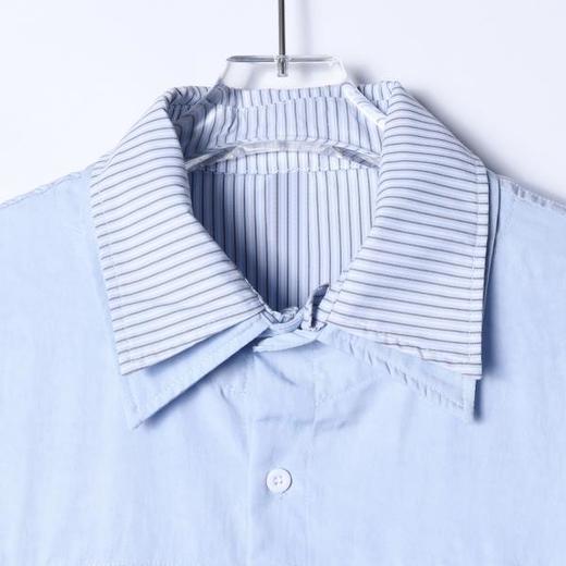 SDSA男装2026新款高贵轻奢潮牌褶皱铆钉翻领长袖衬衫百搭宽松衬衣 商品图1