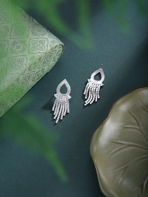 子佩集【明媚之光】银S925耳环【YK01360AA01】时尚孔雀流苏2601 商品图5