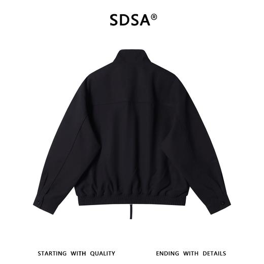 SDSA男装2026新款高贵轻奢美式简约纯色拉链立领夹克外套百搭宽松 商品图4