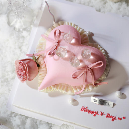 【怦然心动】1.5磅米苏慕斯开心果慕斯手工草莓酱夹心 商品图2