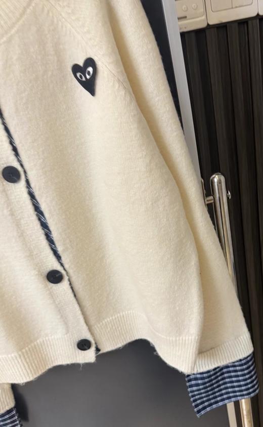 F020123日系松弛感百搭单品撞色格纹袖口针织开衫 商品图14