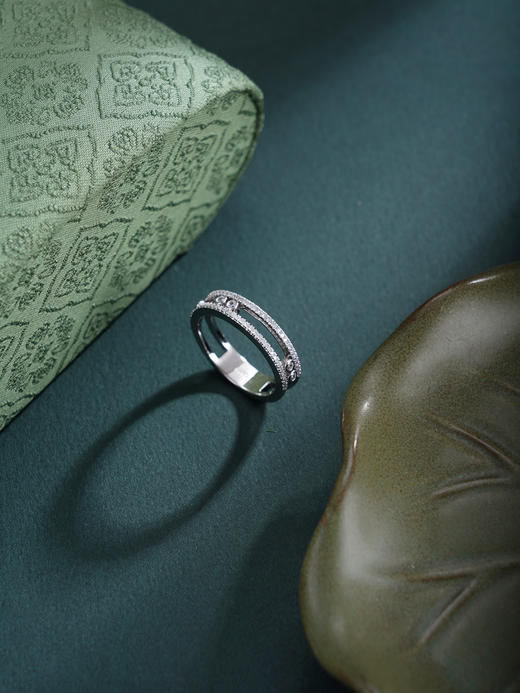 子佩集【曦光破晓】银S925戒指【FYJ-0788101】时尚点钻可移动2601 商品图3