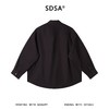 SDSA男装2026新款高贵轻奢新中式复古纯色纽扣立领衬衫百搭简约 商品缩略图4