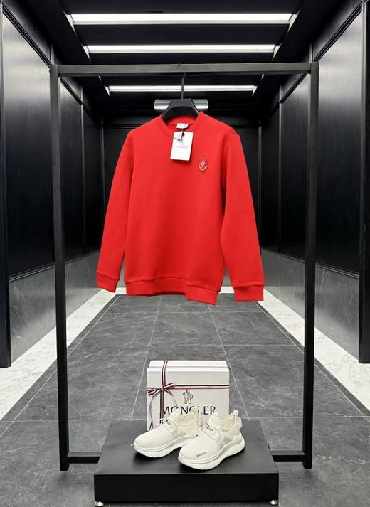 F020105胸前刺绣植绒硅胶三D一体化设计圆领卫衣男女同款 商品图2