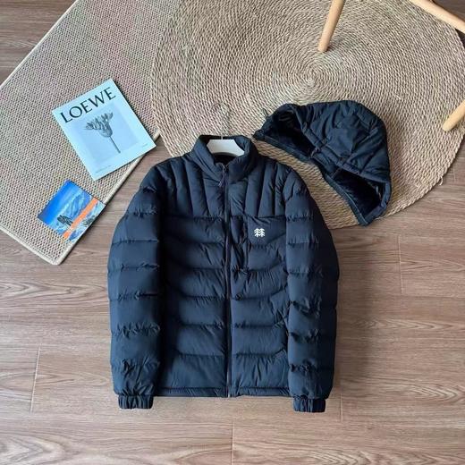 F020114情侣款排骨款设计拼色羽绒棉服 商品图5