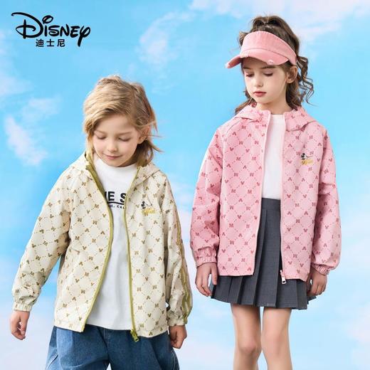 迪士尼儿童双面穿外套冲锋衣春秋款三防连帽韩系儿童宽松外套 商品图1