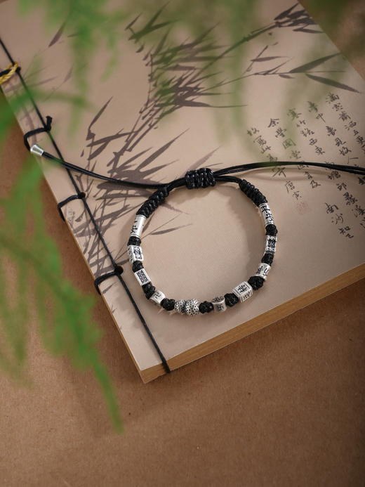 子佩集【福乐安康】银S999手链【LIC084S】0仿古抽拉绳2601 商品图4